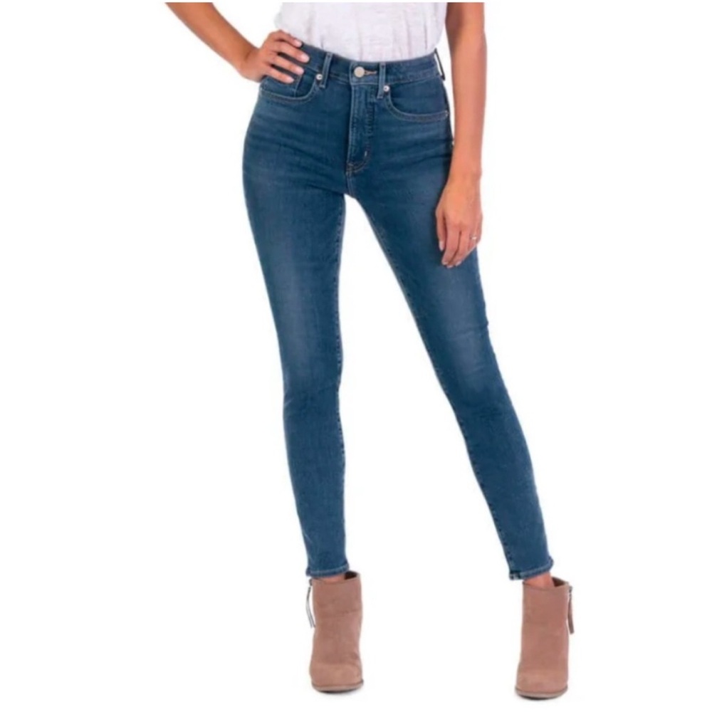 Revtown Decade Denim 32 Long high-rise blue indigo skinny jeans